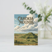 Carte Postale Tumulus de Cahokia (Debout devant)