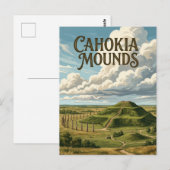 Carte Postale Tumulus de Cahokia (Devant / Derrière)