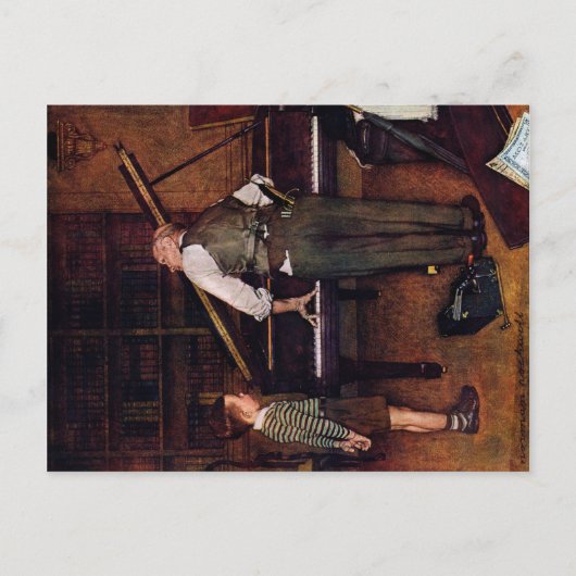 Carte Postale Tuner de piano (Devant)