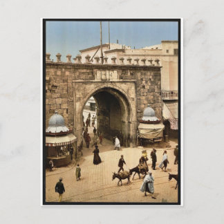 Carte Postale Tunis. La porte franç ; Leaise classique Pho