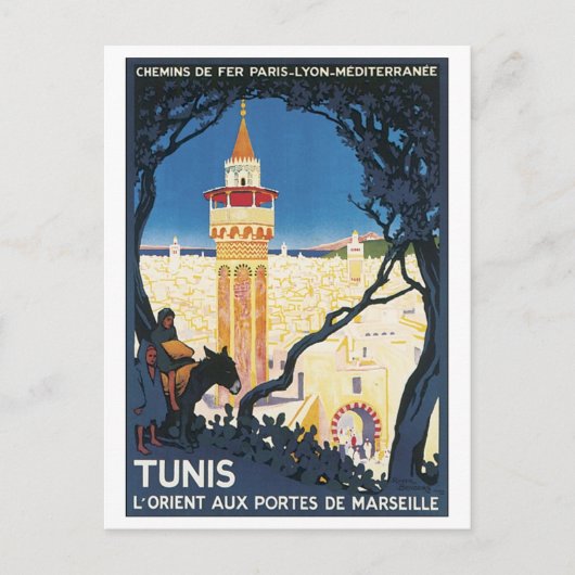 Carte Postale Tunis, L'Orient Aux Portes de Marsielle (Devant)