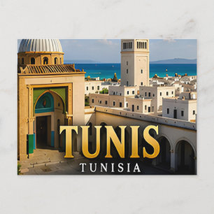 Carte Postale Tunis Médina et Élégance Méditerranéenne