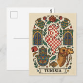 Carte Postale Tunis Tunisia Travel (Devant / Derrière)