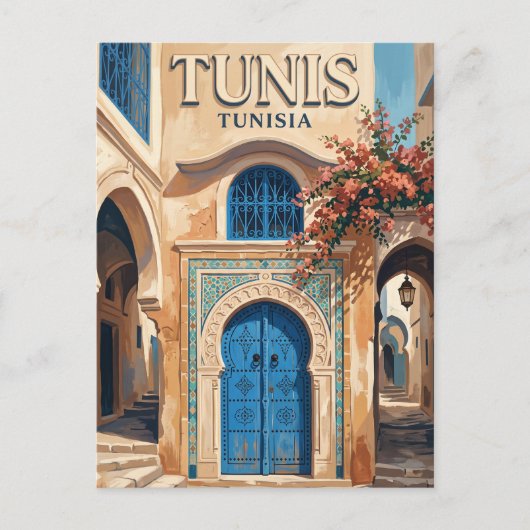 Carte Postale Tunis Tunisie (Devant)