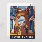 Carte postale Tunis Tunisie Travel Medina (Devant / Derrière)