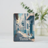 Carte Postale Tunis vintage (Debout devant)