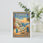 Carte Postale TUNISIA – Blue, White & Timeless Light (Debout devant)