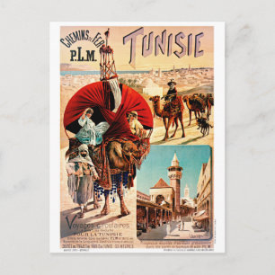 Carte Postale Tunisie PLM Tunisia Affiche de voyage vintage rest