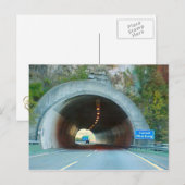 Carte Postale Tunnel à travers les montagnes (Devant / Derrière)