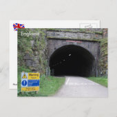 Carte Postale Tunnel de Headstone, Derbyshire, Angleterre. (Devant / Derrière)