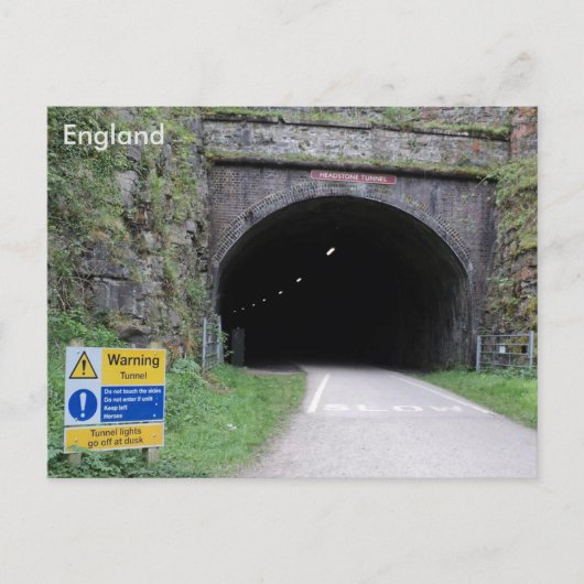 Carte Postale Tunnel de Headstone, Derbyshire, Angleterre. (Devant)