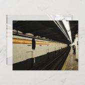 Carte Postale tunnel de métro avec mur de tuiles (Devant / Derrière)