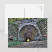 Carte Postale Tunnel de Moonville, Comté de Vinton, Ohio (Devant / Derrière)