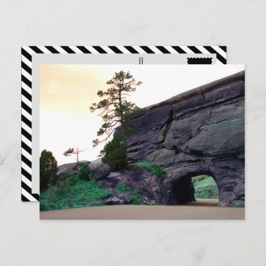 Carte Postale tunnel rocheux (Devant / Derrière)