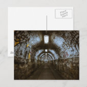 Carte Postale tunnel souterrain sombre (Devant / Derrière)