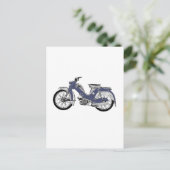 Carte Postale Tunturi à cyclomoteur rétro (Debout devant)