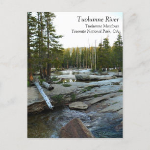 Carte Postale Tuolumne River par Camping, Yosemite, CA Postcar