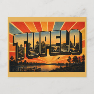 Carte Postale Tupelo Mississippi Parcs d'État Trace Lac Art