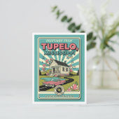 Carte Postale Tupelo, MS Voyage Rétro (Debout devant)