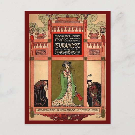 Carte Postale Turandot, Opéra de Puccini (Devant)
