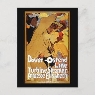 Carte Postale Turbine de ligne Ostende Dover