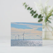 Carte Postale Turbines éoliennes (Debout devant)