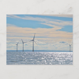 Carte Postale Turbines éoliennes