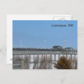 Carte Postale Turbines éoliennes de Lameque (Devant / Derrière)