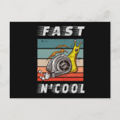 Carte Postale Turbo escargot rapide et cool rapide n cool (Devant)