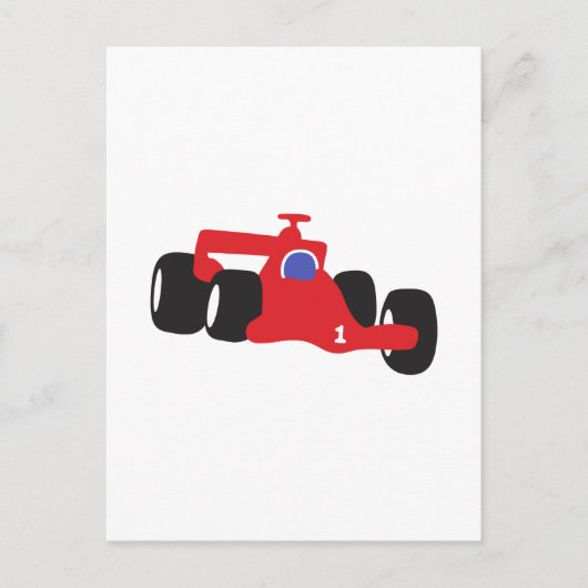 Carte Postale Turbo voiture de course (Devant)