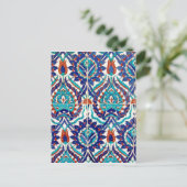 Carte Postale Turc Iznik Motif Floral Ottoman Design (Debout devant)