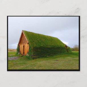Carte Postale Turf House islandais