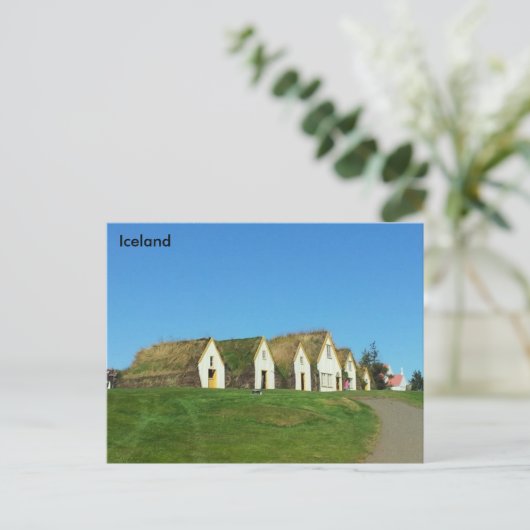 Carte Postale Turf maisons en Glaumbæ r, Islande (Debout devant)