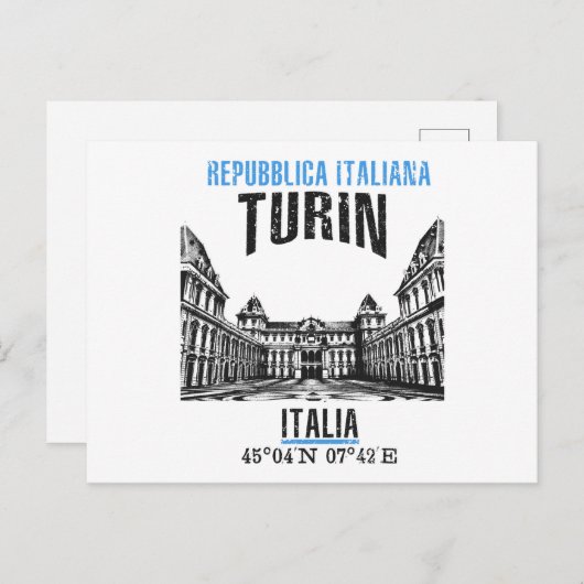 Carte Postale Turin (Devant / Derrière)