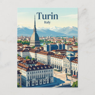 Carte Postale Turin, Italie