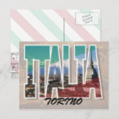 Carte postale Turin, Italie (Devant / Derrière)