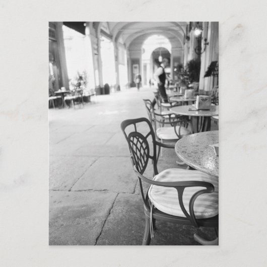 Carte Postale Turin Italie, Café et Archway (Devant)