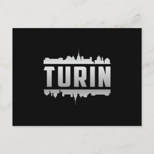 Carte Postale Turin Italie City Skyline Cityscape Funny Cadeau