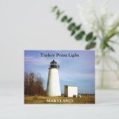 Carte postale Turkey Point Light, Maryland (Debout devant)