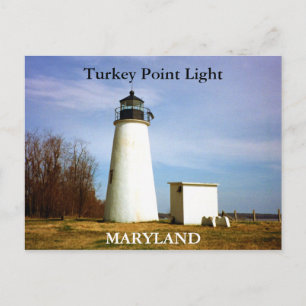 Carte postale Turkey Point Light, Maryland