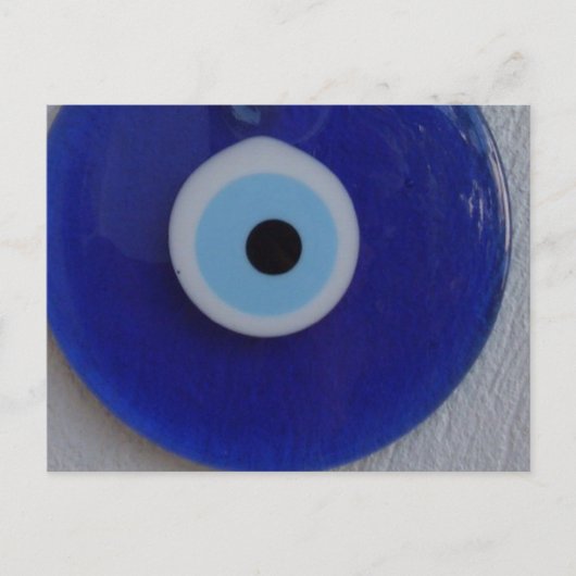Carte Postale TURKISH BLUE GLASS EVIL EYE AMULET Postcard (Devant)