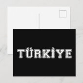 Carte Postale Türkiye (Devant / Derrière)