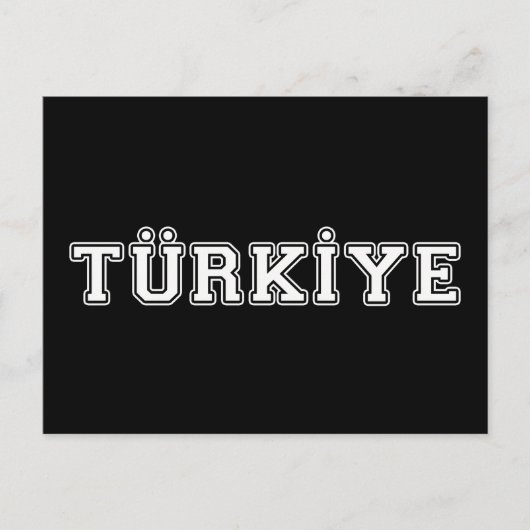 Carte Postale Türkiye (Devant)
