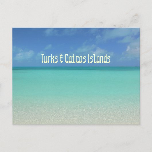 carte postale, "TURKS & CAICOS ISLANDS" (Devant)
