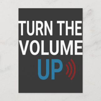 Carte Postale Turn the Volume Up Png Zohran Mamdani NYC T-Shirt