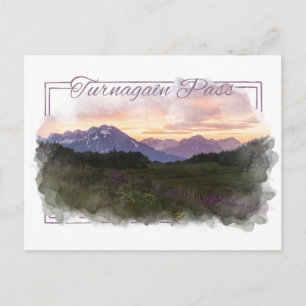 Carte postale Turnagain Pass Alaskan Watercolor