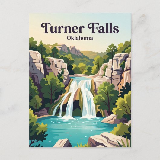 Carte Postale Turner Falls Oklahoma (Devant)