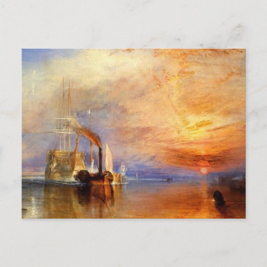 Carte Postale turner, j m w - le fighting téméraire remorqué à s (Devant)