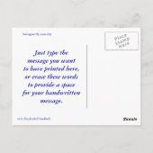 Carte Postale Turning du ciel à Nassau (Dos)