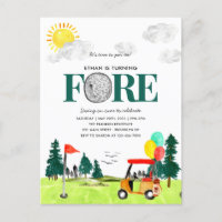 Turning FORE Golf Boy Golf Par tee 4e anniversaire